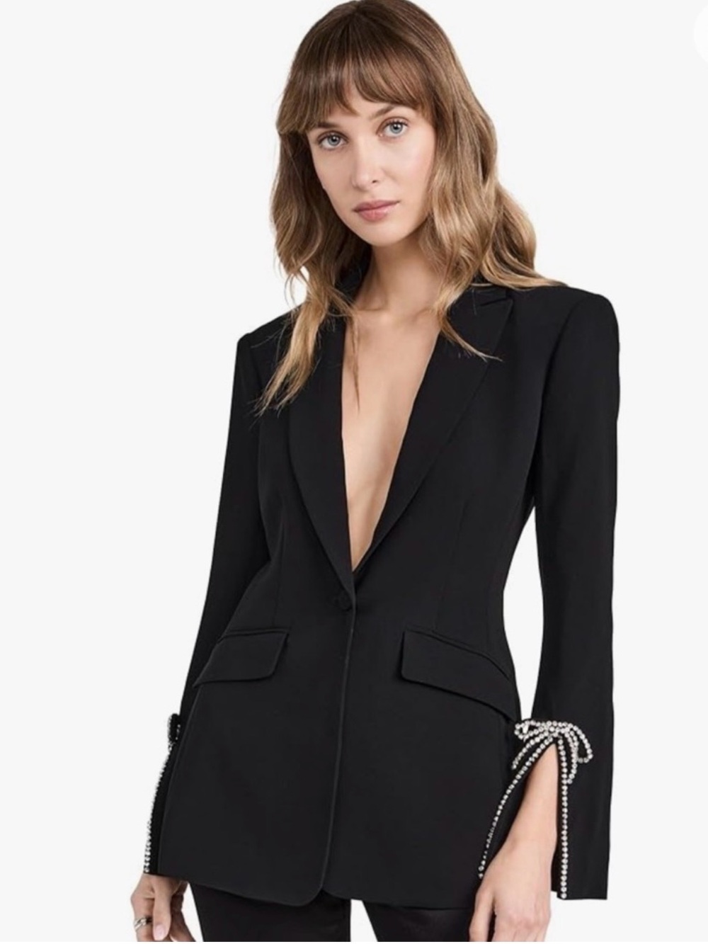 Cinq à Sept Cheyenne Rhinestone Bow Blazer Size 12